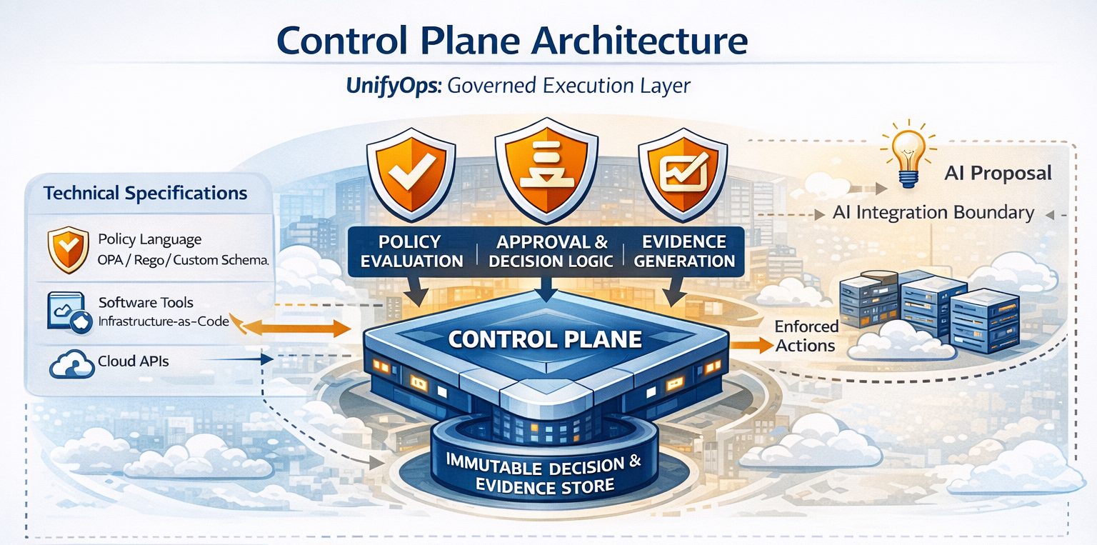 UnifyOps Control Plane Architecture Diagram